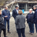 Meeting on the site of the new visitors' centre