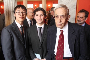 Muxuan and Ricardo with John Nash