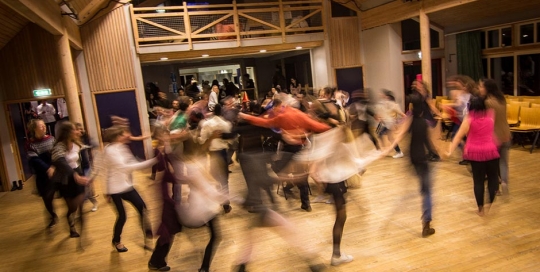 International folk-dance in the Hoegh