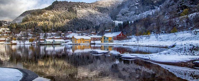 Winter - looking towards the classroom buildings