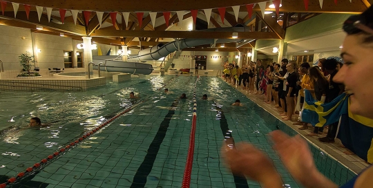 Inter-house swimming competition