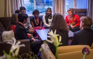 HM Queen Sonja in Iceland House dayroom