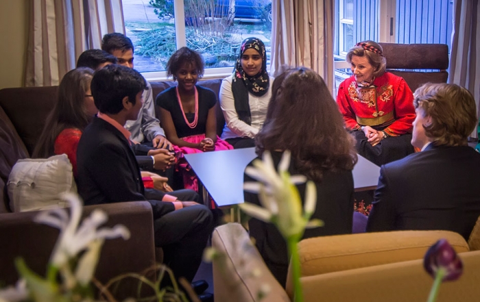 HM Queen Sonja in Iceland House dayroom