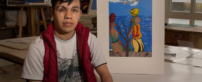 Edwin in the Artroom