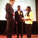 Arne and Kerrion with UNICEF Goodwill Ambassador to Ethipoia. 16-year old Hannah Godefa