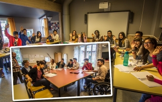 English Summer Course students in the classrooms