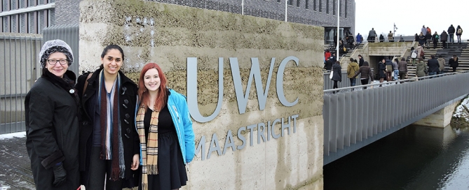 Summer, Iman and Cheyenne at UWC Maastricht