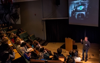 Dr. Pål Brekke in the auditorium