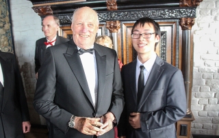 King Harald V with Muxuan Yan