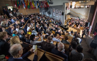 During the Graduation Ceremony