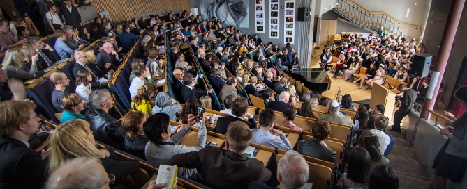 During the Graduation Ceremony