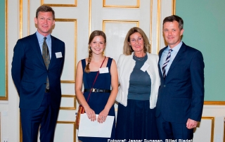 Torkel Olrik, Pil Tesdorpf, Else Philip Sørensen and HRH Crown Prince Frederik,