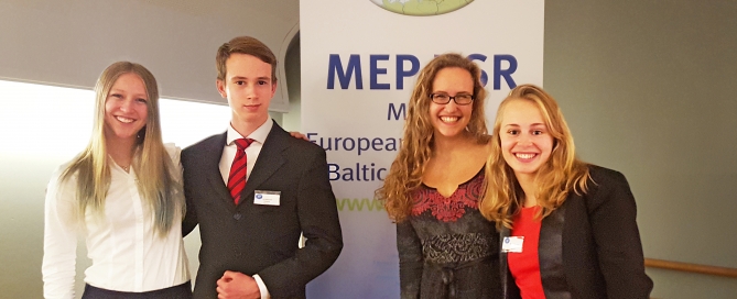 Students at the Model European Parliament Baltic Sea Region, MEP-BSR
