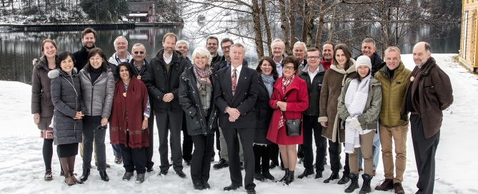 Members of the International Board and guests