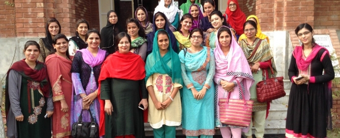 The teachers at the LAMS school in Faisalabad, Pakistan