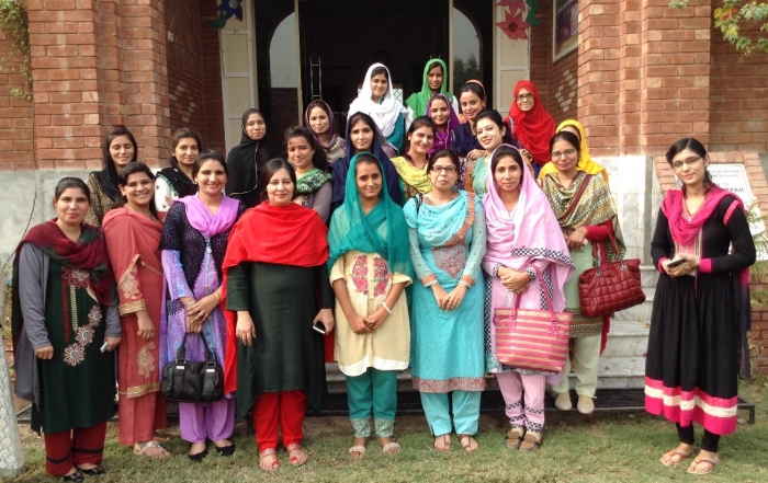 The teachers at the LAMS school in Faisalabad, Pakistan