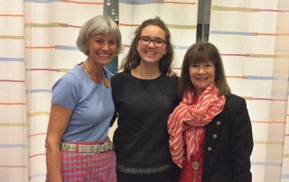 Helen (centre) with Reidun (left) and Ragnhild (right)